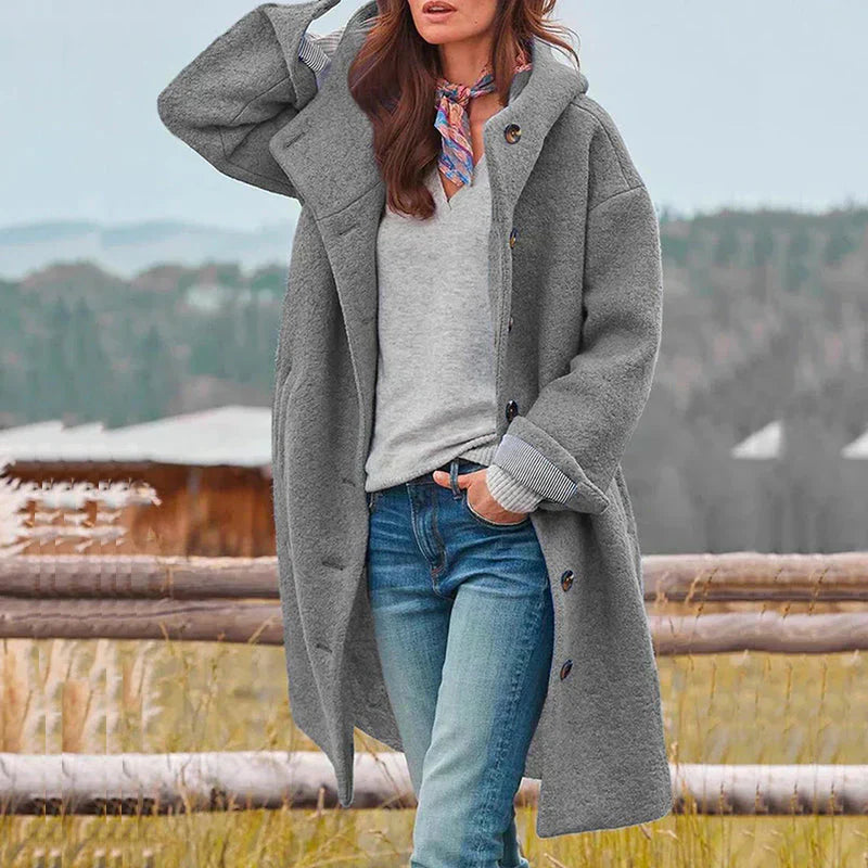 RILEY – RUSTIC CHARM BUTTON COAT
