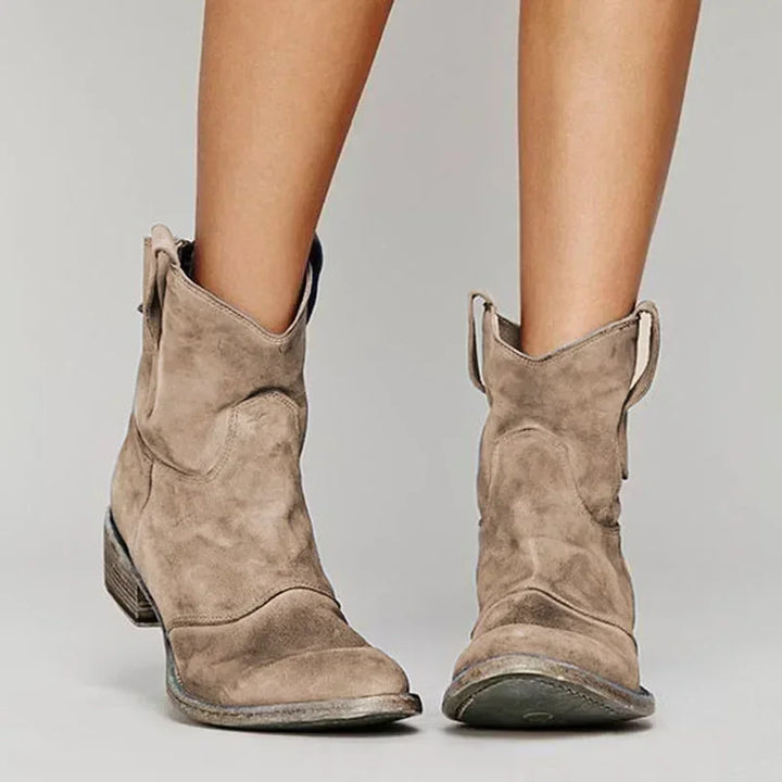 LAYLA – WESTERN ANKLE BOOTS