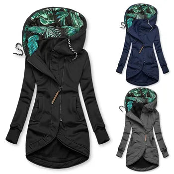 BRIELLE – TROPICAL TWIST HOODED JACKET