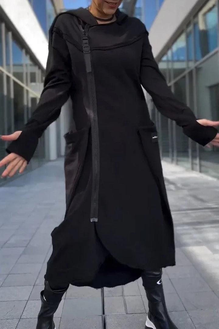 DESTINY – LONG HOODED CASUAL DRESS