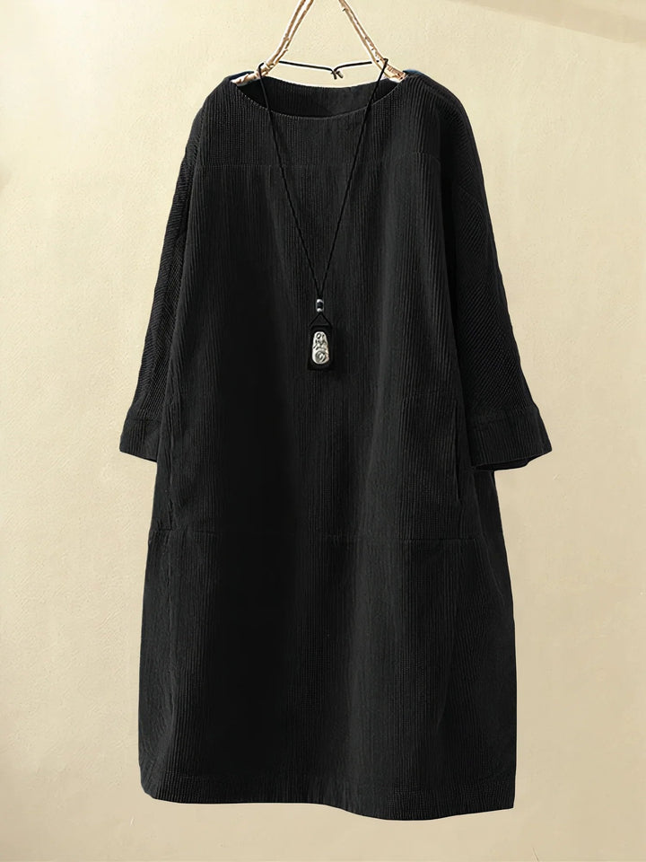 ADELA – RELAXED TEXTURED TUNIC DRESS