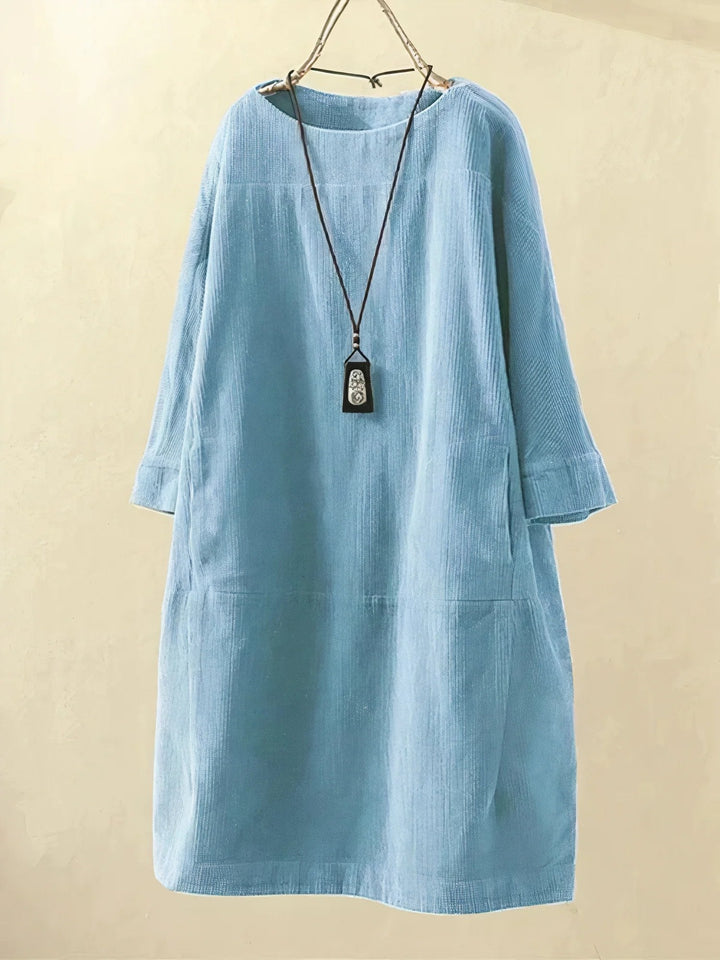 ADELA – RELAXED TEXTURED TUNIC DRESS