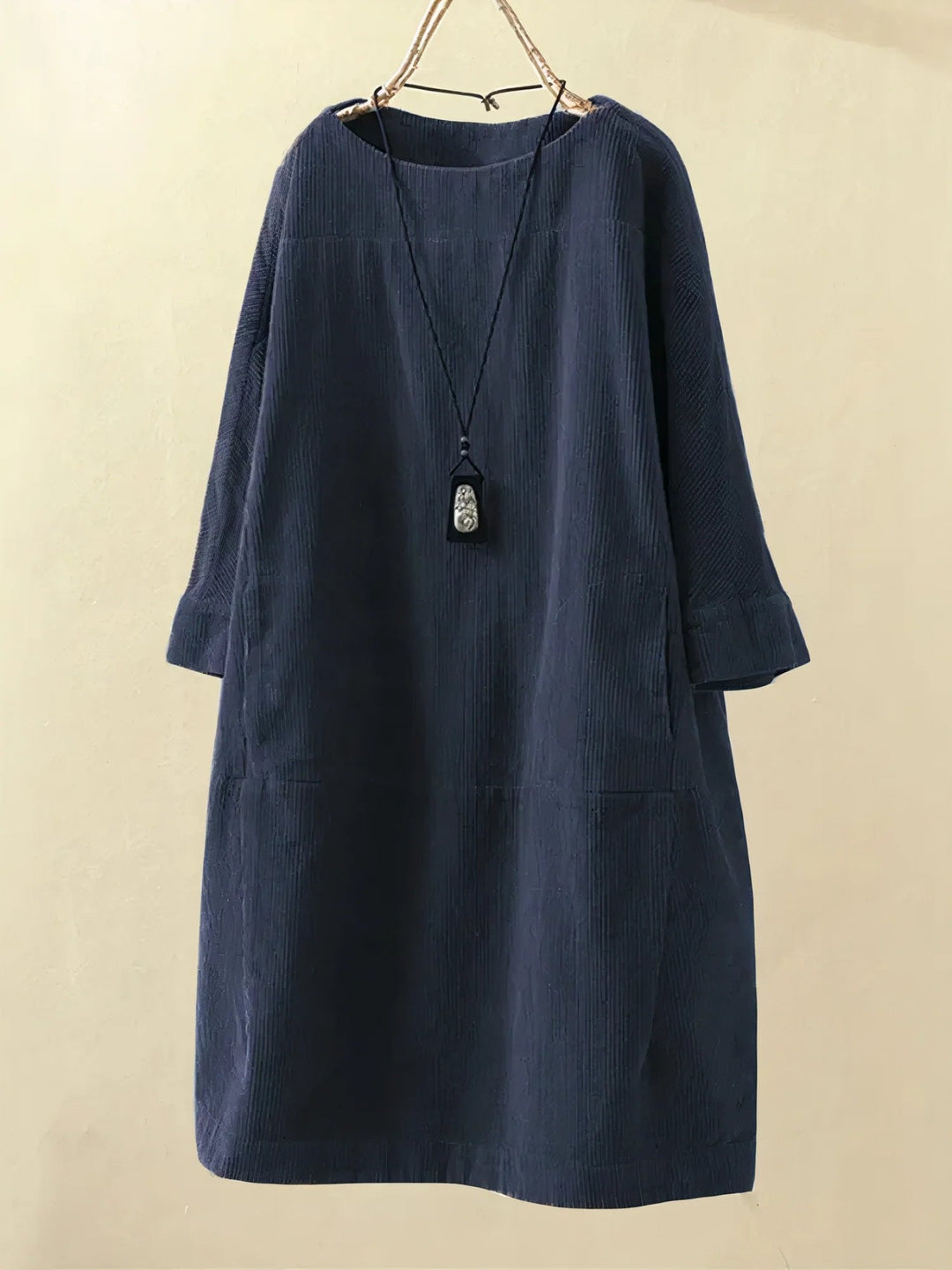 ADELA – RELAXED TEXTURED TUNIC DRESS