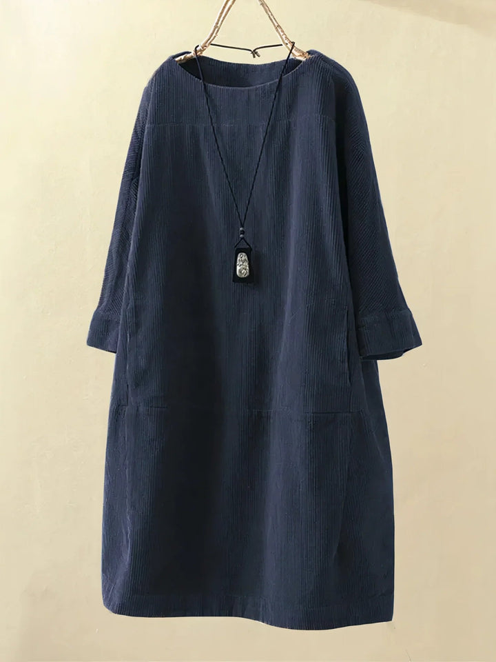 ADELA – RELAXED TEXTURED TUNIC DRESS