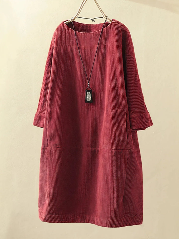 ADELA – RELAXED TEXTURED TUNIC DRESS