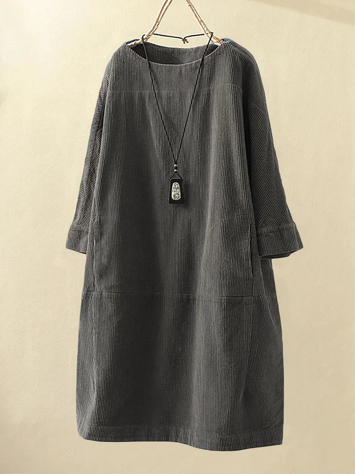 ADELA – RELAXED TEXTURED TUNIC DRESS