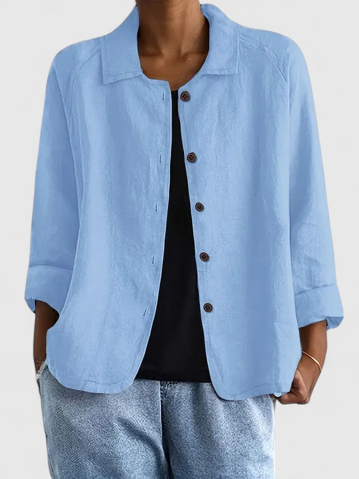 EDEN – RELAXED BUTTON-UP BLOUSE