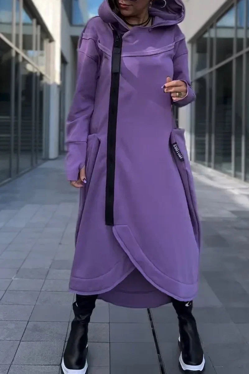 DESTINY – LONG HOODED CASUAL DRESS