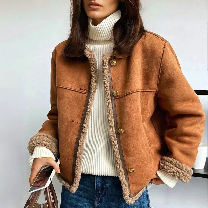 CAMILLE – COZY FAUX SHEARLING JACKET