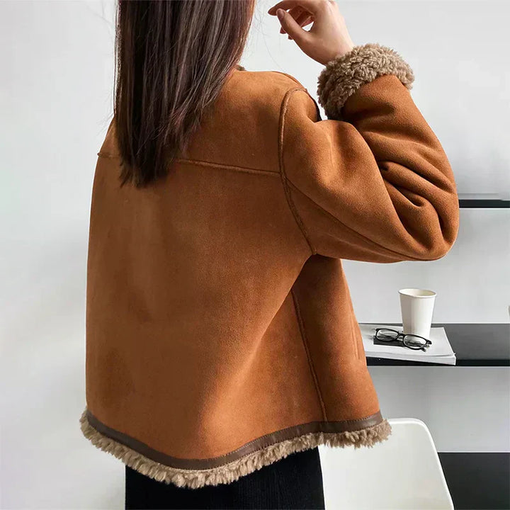 CAMILLE – COZY FAUX SHEARLING JACKET