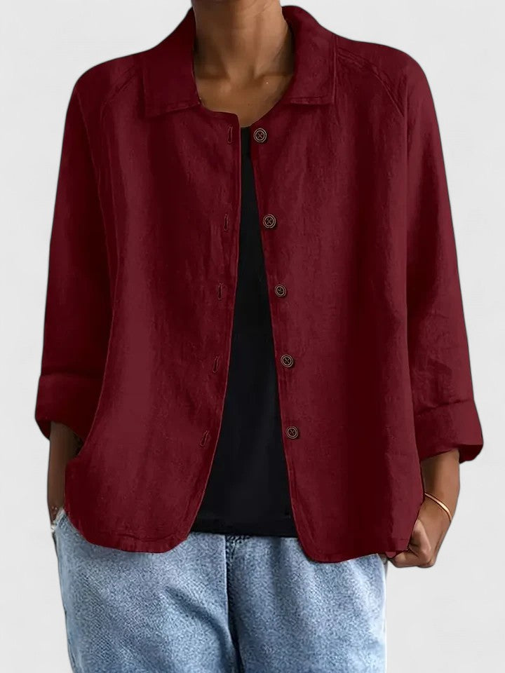 EDEN – RELAXED BUTTON-UP BLOUSE