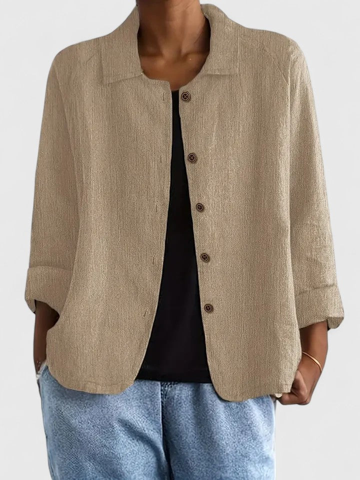 EDEN – RELAXED BUTTON-UP BLOUSE