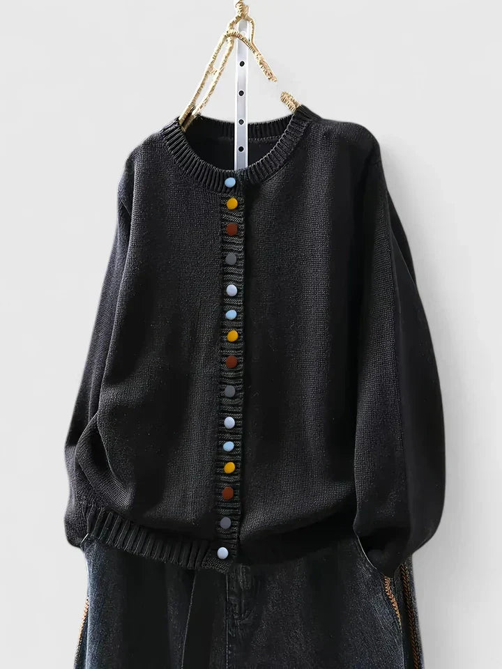 JADA – PLAYFUL BUTTON KNIT CARDIGAN