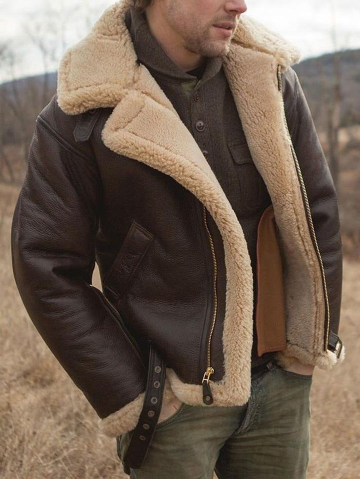 MAVERICK – CLASSIC AVIATOR SHEARLING JACKET