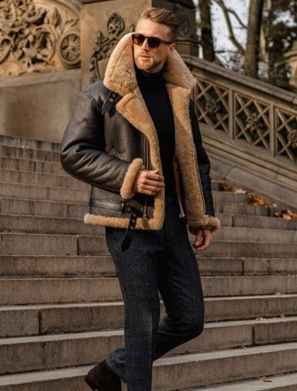 MAVERICK – CLASSIC AVIATOR SHEARLING JACKET