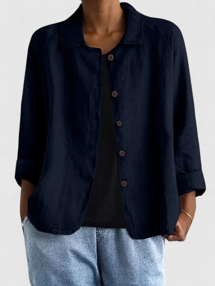 EDEN – RELAXED BUTTON-UP BLOUSE