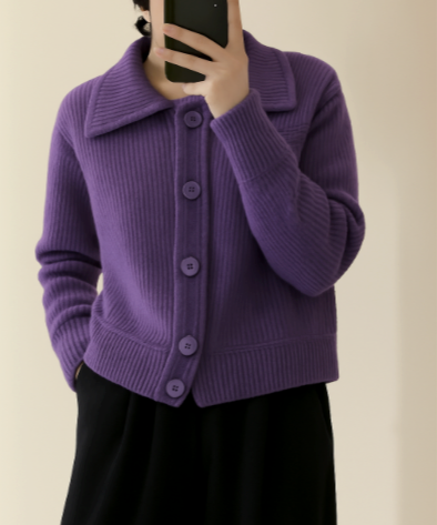MOLLY – BOLD CHARM BUTTON CARDIGAN