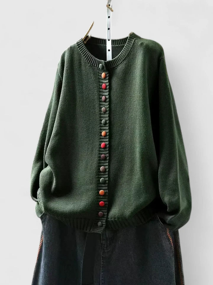 JADA – PLAYFUL BUTTON KNIT CARDIGAN