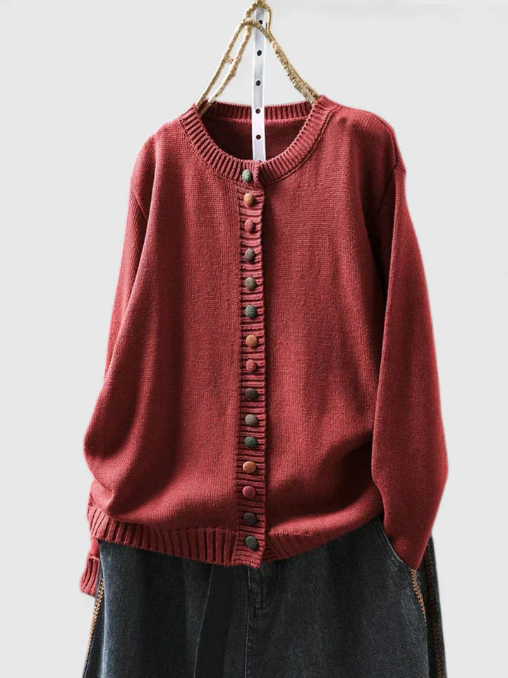 JADA – PLAYFUL BUTTON KNIT CARDIGAN
