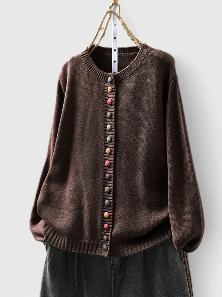 JADA – PLAYFUL BUTTON KNIT CARDIGAN