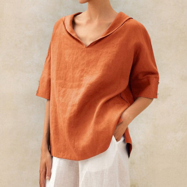 AELIANA – CASUAL LINEN BLOUSE