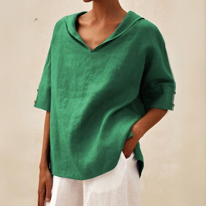 AELIANA – CASUAL LINEN BLOUSE