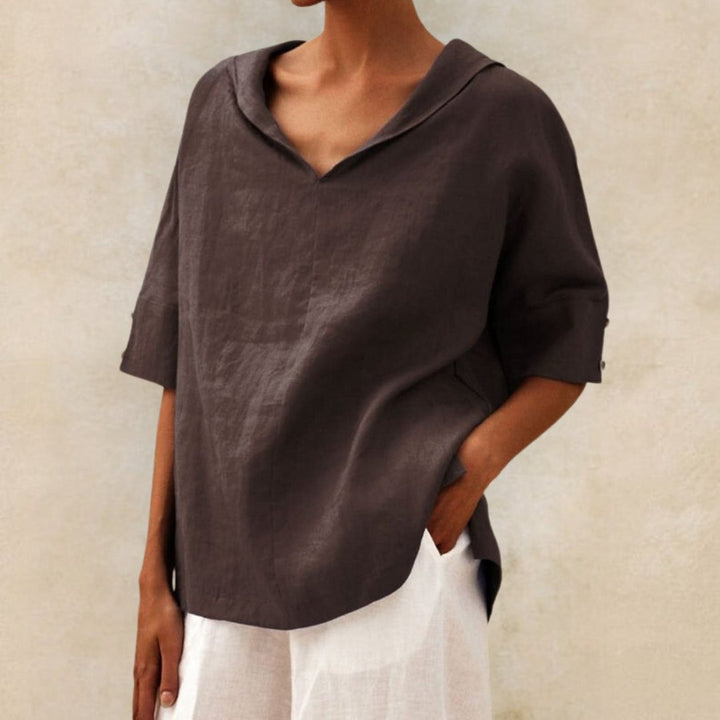 AELIANA – CASUAL LINEN BLOUSE