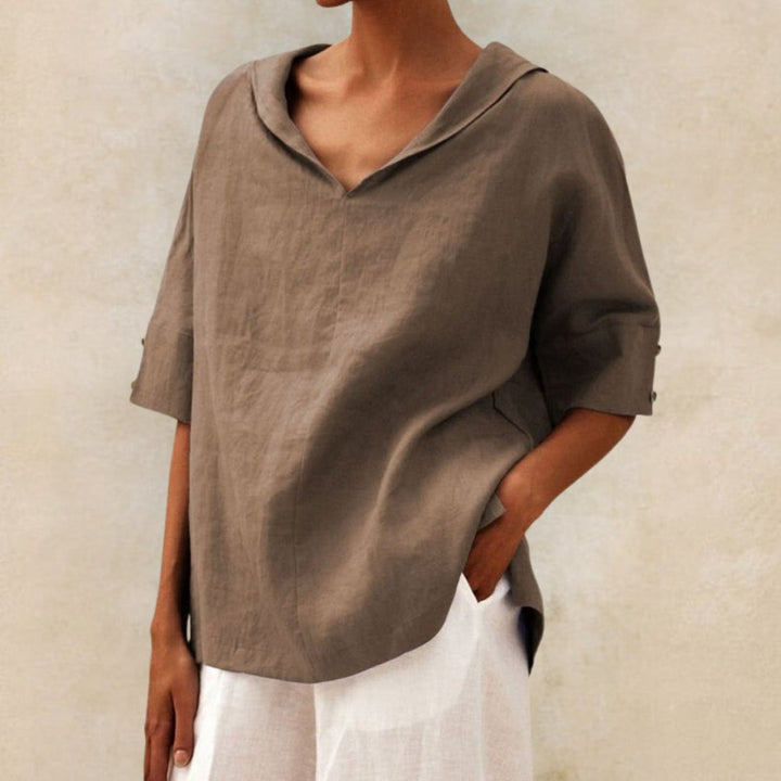 AELIANA – CASUAL LINEN BLOUSE