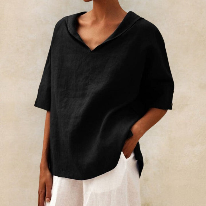 AELIANA – CASUAL LINEN BLOUSE