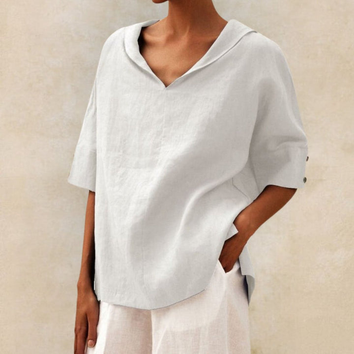 AELIANA – CASUAL LINEN BLOUSE