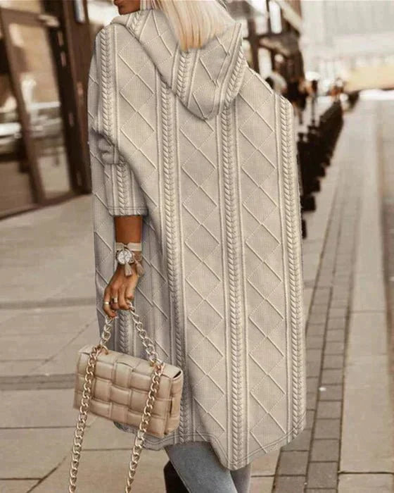 SIERRA – URBAN CHIC KNIT HOODED CARDIGAN