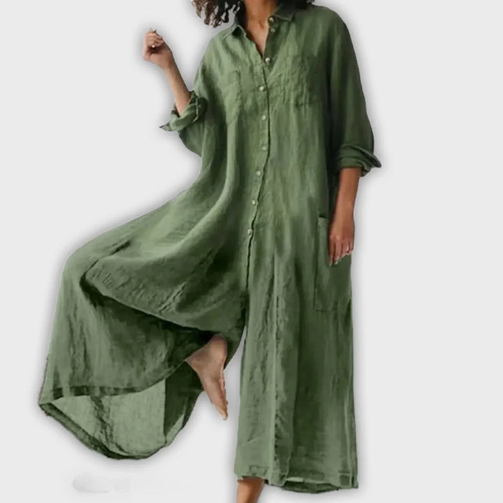 ISABELLA – BREEZE FLOW SHIRT JUMPSUIT