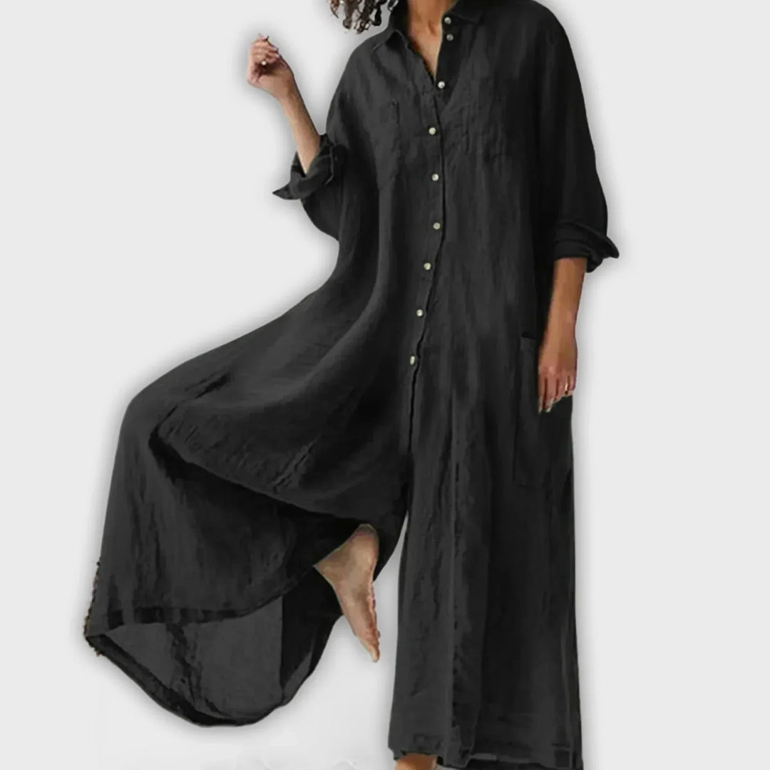 ISABELLA – BREEZE FLOW SHIRT JUMPSUIT