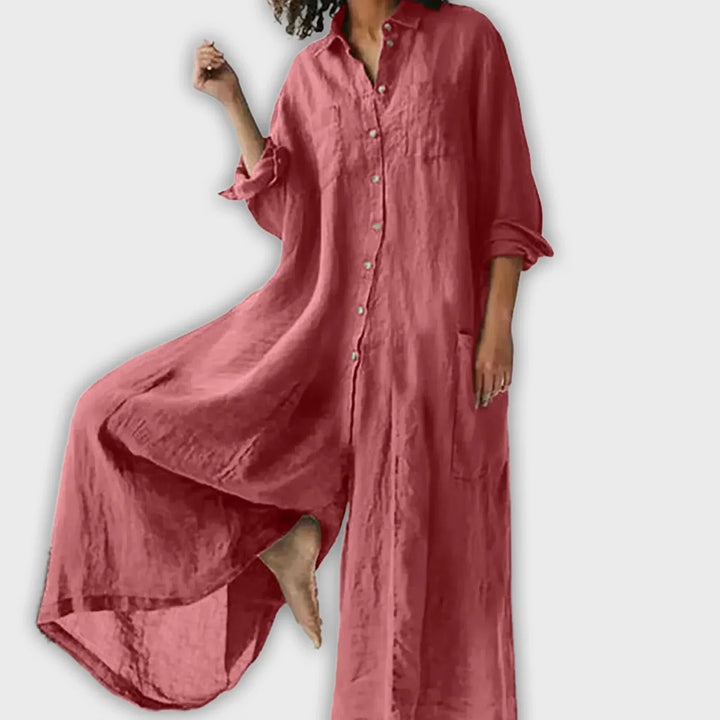 ISABELLA – BREEZE FLOW SHIRT JUMPSUIT