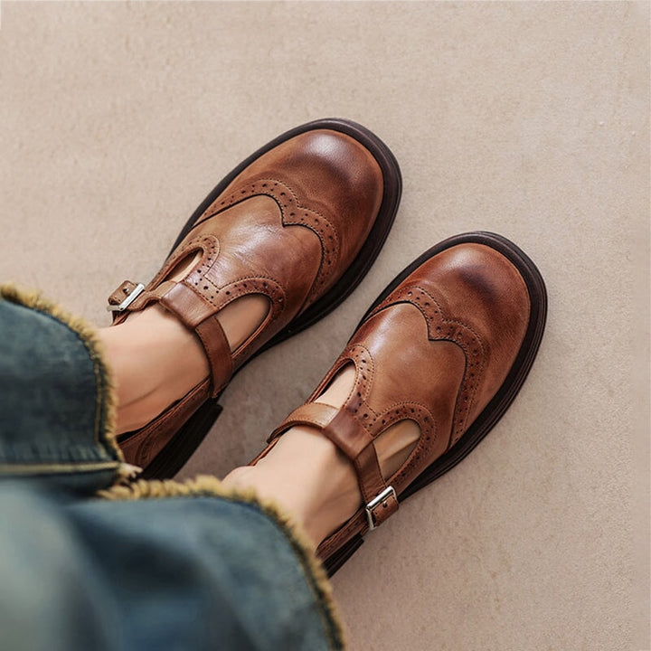 CAMILLE – VINTAGE T-STRAP SHOES