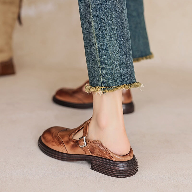 CAMILLE – VINTAGE T-STRAP SHOES