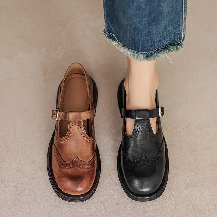CAMILLE – VINTAGE T-STRAP SHOES