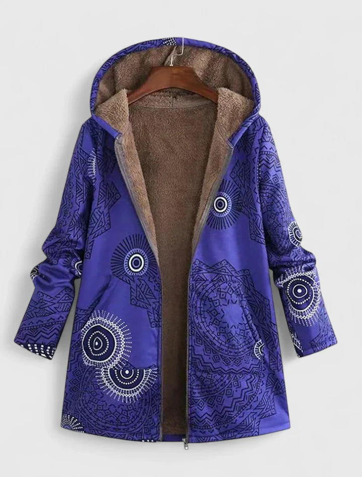 SARA – BOHO CHIC SHERPA-LINED COAT