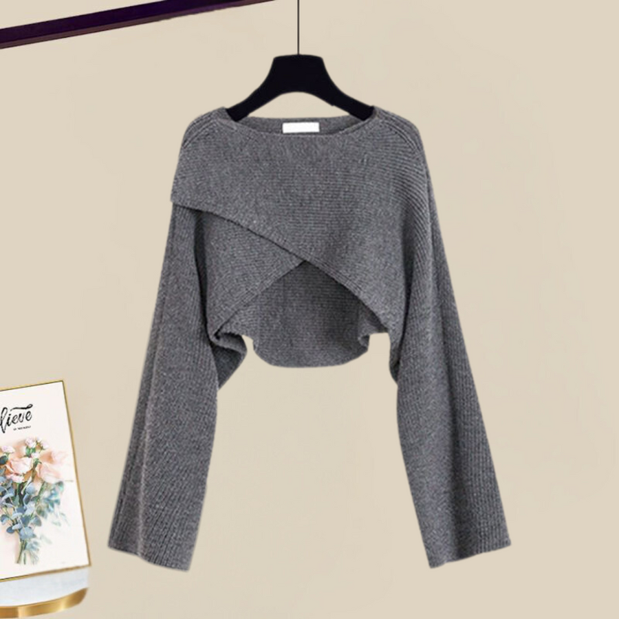 NATALIA – ELEGANT DRESS & SWEATER SET