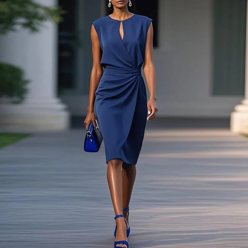 JULIET – ELEGANT DRAPED SHEATH DRESS