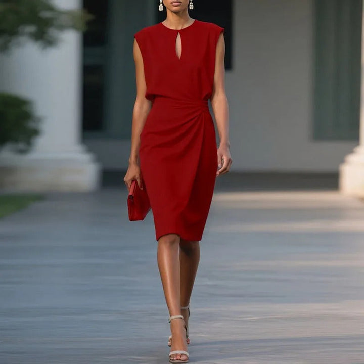 JULIET – ELEGANT DRAPED SHEATH DRESS